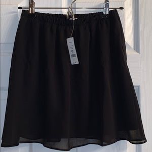 NWT! Garage Black Chiffon Skirt